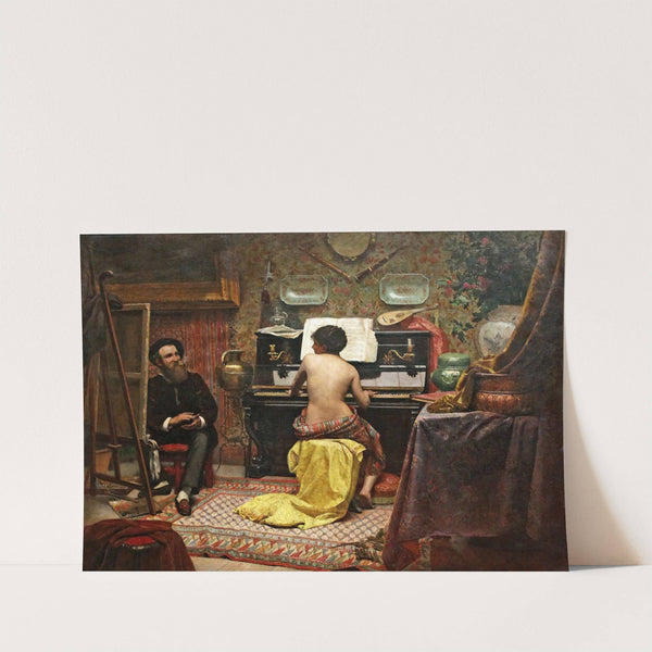 The model at rest by Almeida Júnior