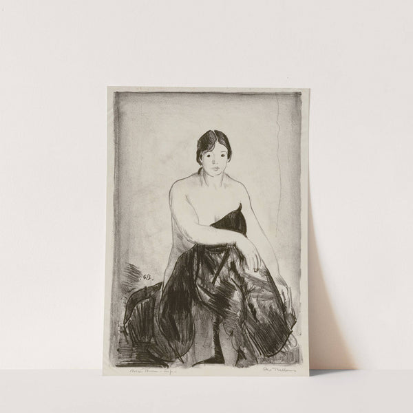 The Model, Second Stone by George Wesley Bellows