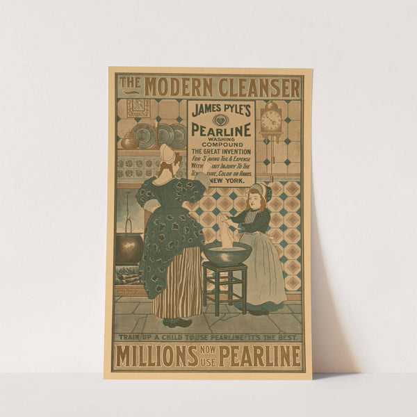 The modern cleanser, millions now use Pearline by Louis Rhead