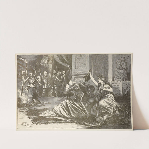 The modern Samson (1868) by Thomas Nast