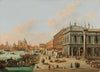 The Molo by the Biblioteca Marciana facing the entrance of the Canal Grande, Venice