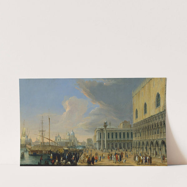 The Molo, Venice, Looking West (ca. 1709) by Luca Carlevarijs