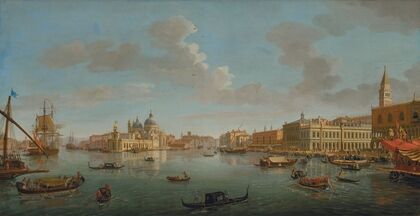 The Molo, Venice, looking West towards the entrance of the Grand Canal
