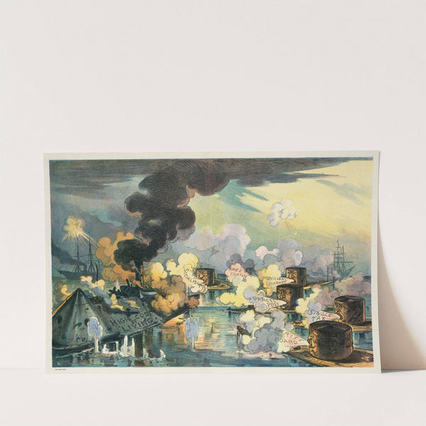 The monitors and the Merrimac (1912) by Udo Keppler