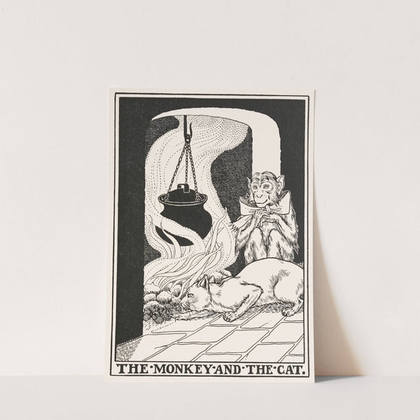 The Monkey and the Cat (1900) by Percy J. Billinghurst