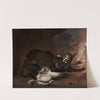 The Monkey and the Cat (probably 1670s) by Abraham Hondius
