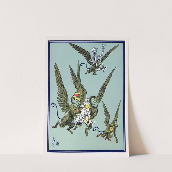 The Monkeys caught Dorothy in their arms and flew away with her by William Wallace Denslow