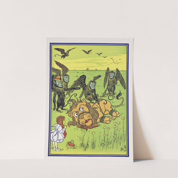 The Monkeys wound many coils about his body by William Wallace Denslow