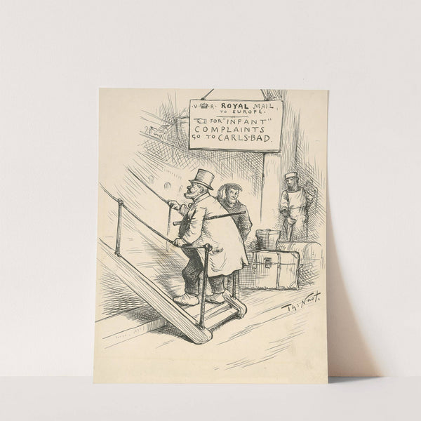 The Monopolist goes to Europe to spend his surplus fat… by Thomas Nast