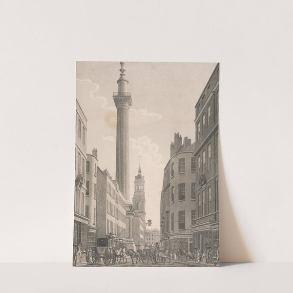 The Monument from Fish Street Hill by Thomas Malton