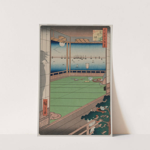 The Moon-Viewing Promontory, from the series One Hundred Views of Famous Places in Edo (1857) by Andō Hiroshige