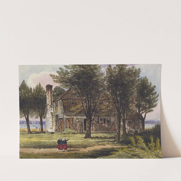 The Moore House near Yorktown, Va. (Rear) by William McIlvaine