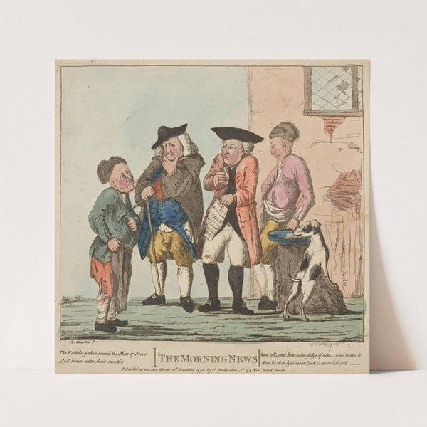 The morning news. (1772) by Henry William Bunbury