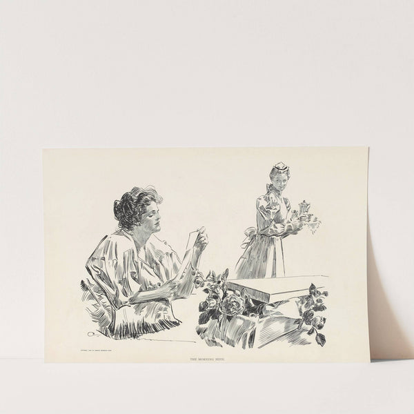 The morning note (1898) by Charles Dana Gibson