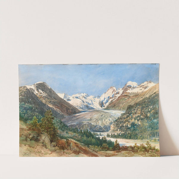 The Morteratsch Glacier in Grisons with the Bernina Range by Thomas Ender