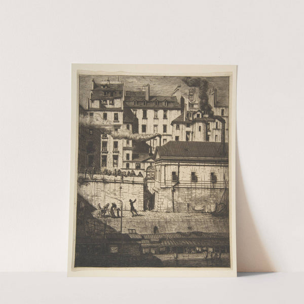 The Mortuary, Paris (La Morgue) (1854) by Charles Meryon