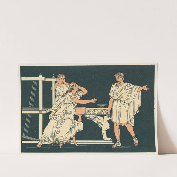 The mother of Euryalus receiving the news of his death (1878) by Bartolomeo Pinelli