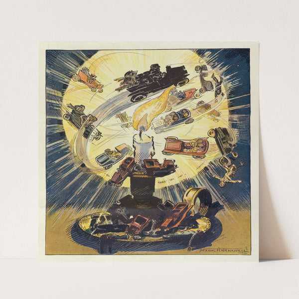 The moths and the flame (1907) by Frank Arthur Nankivell