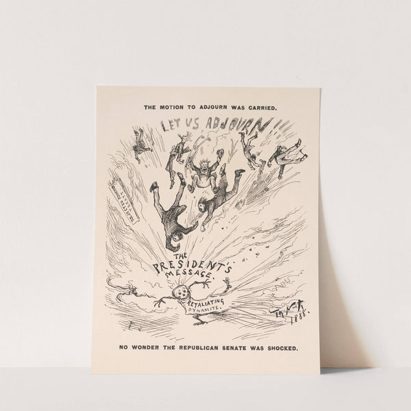 The motion to adjourn was carried. No wonder the Republican Senate was shocked by Thomas Nast