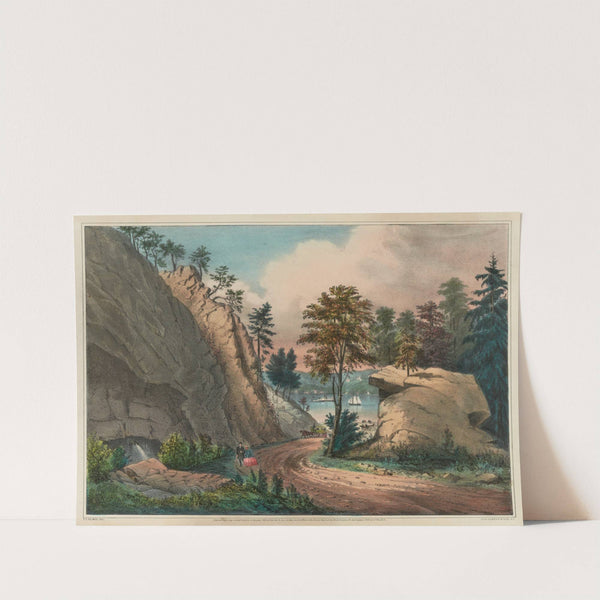The mountain spring; near cozzen’s dock, West Point (1862) by Currier & Ives.