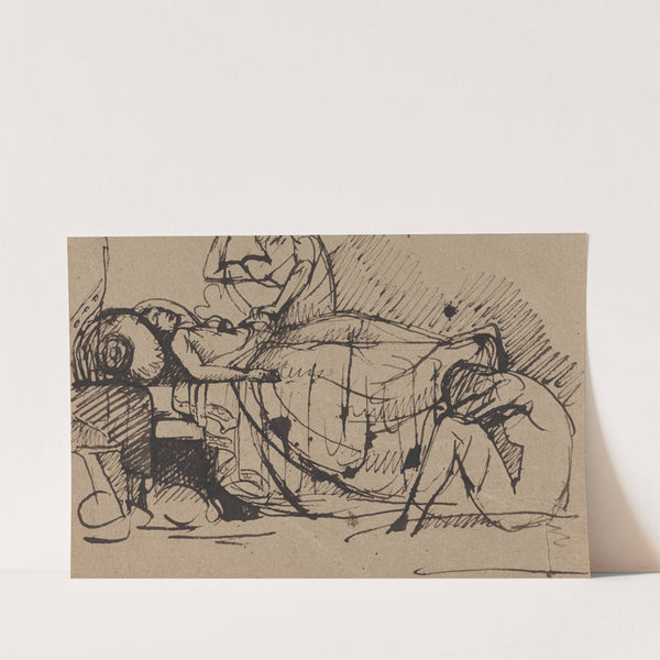 The Murder of Duncan - Macbeth Stabbing Duncan by Benjamin Robert Haydon