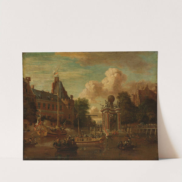 The Muscovite legation visiting Amsterdam, 29 August 1697 by Abraham Storck