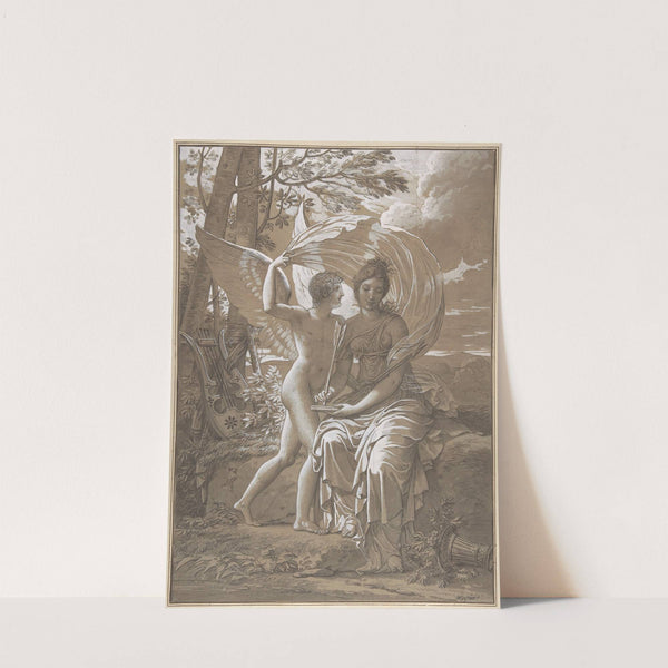 The Muse Erato Writing Verses Inspired by Love by Charles Meynier