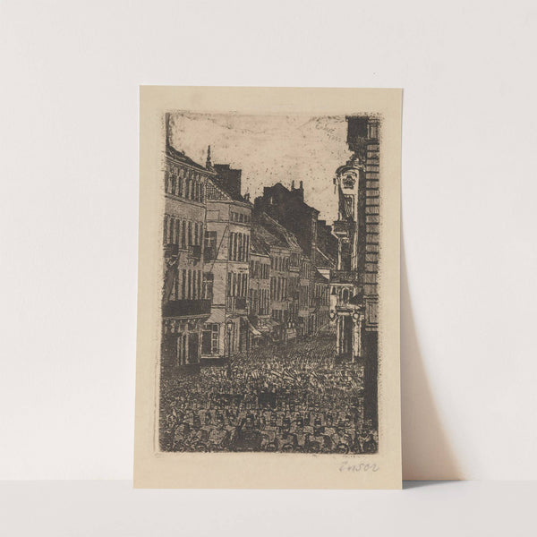 The Music in the rue de Flandre, Ostend by James Ensor