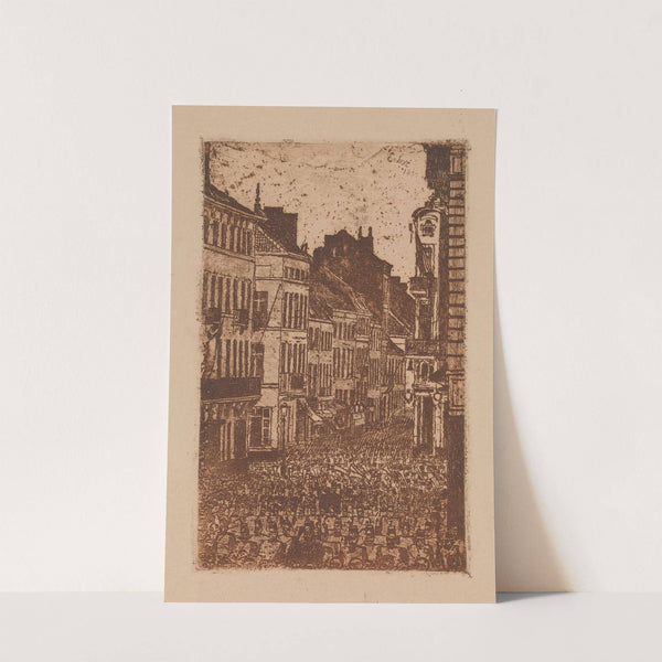 The Music in the rue de Flandre, Ostend (1890) by James Ensor