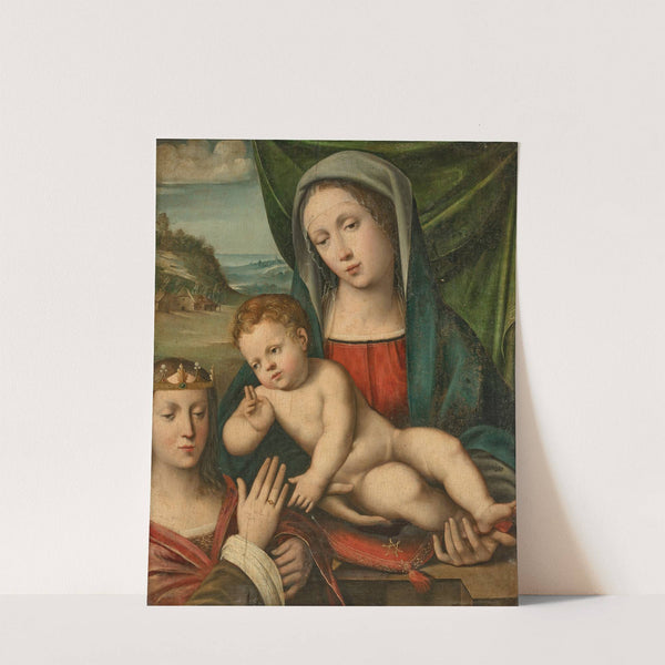 The Mystic Marriage of Saint Catherine by Giacomo Francia