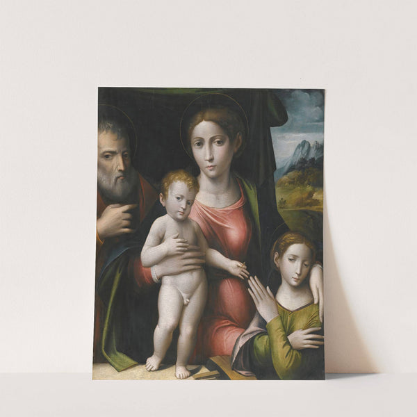 The Mystic Marriage Of Saint Catherine by Giulio Raibolini