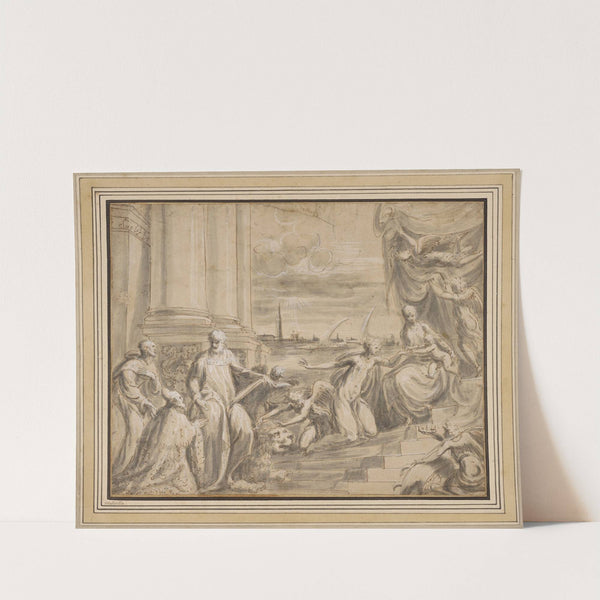 The Mystic Marriage of Saint Catherine with Saints and a Doge (1550–1553) by Andrea Schiavone