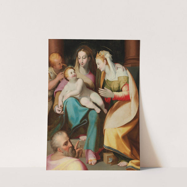 The Mystical Marriage Of Saint Catherine by Lorenzo Sabatini