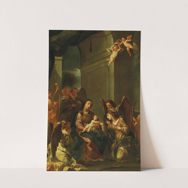 The mystical Marriage of Saint Catherine by Emilian School