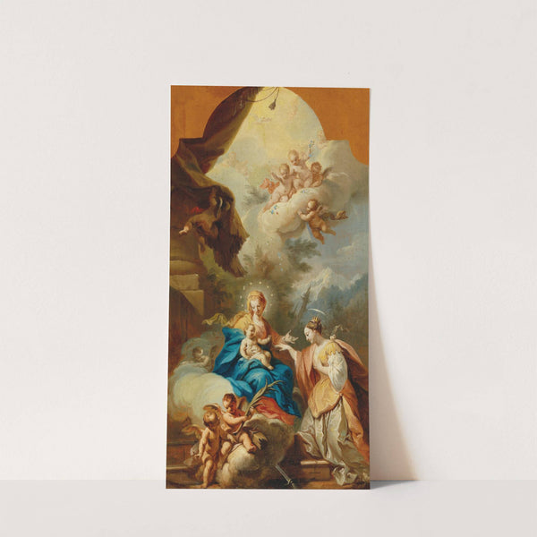 The Mystical Marriage of Saint Catherine by Johann Georg Grasmair