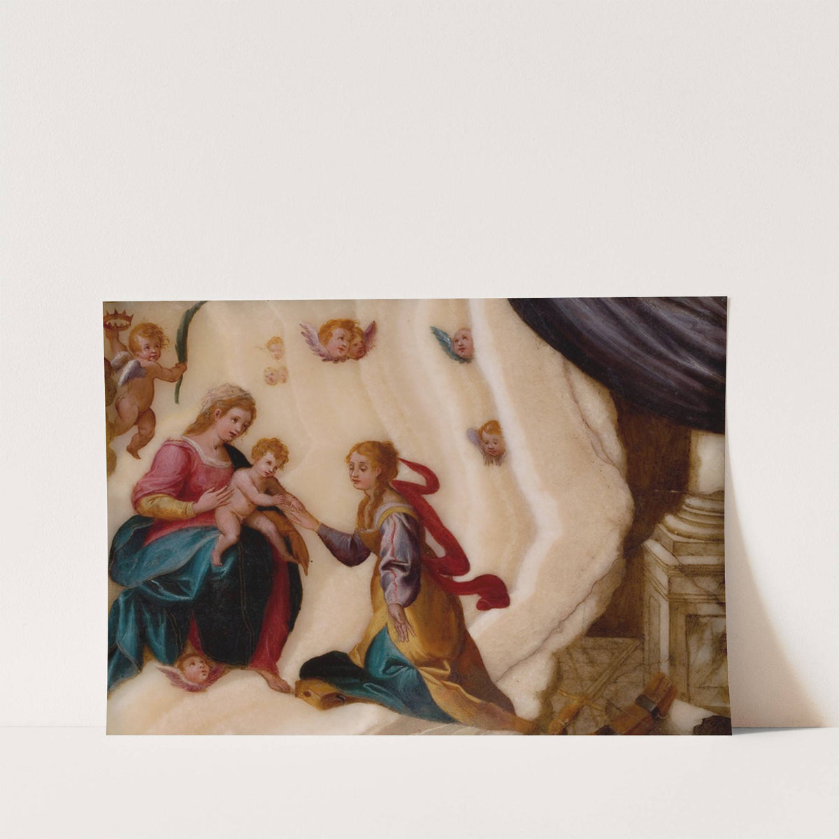 The Mystical Marriage of Saint Catherine by School of Antonio Tempesta