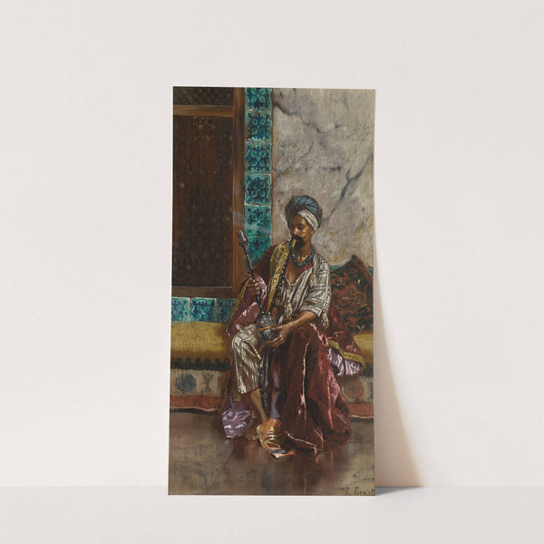 The Nargilah Smoker by Rudolf Ernst