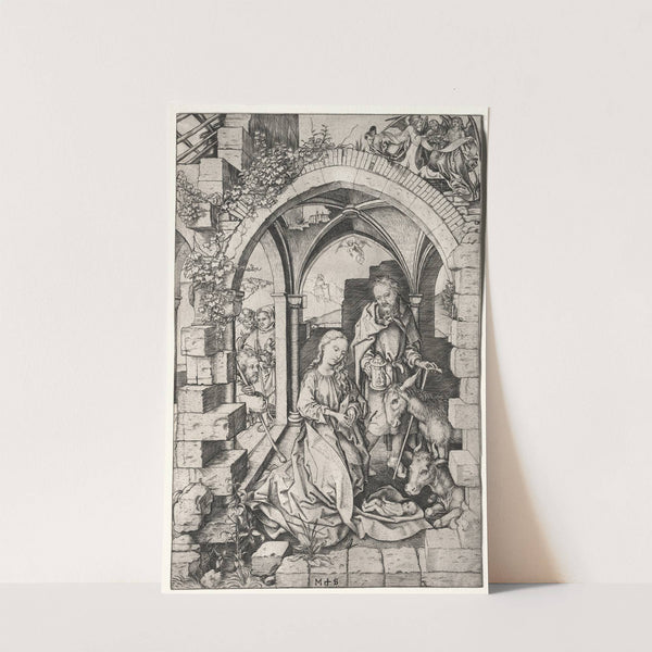 The Nativity (1470–75) by Martin Schongauer