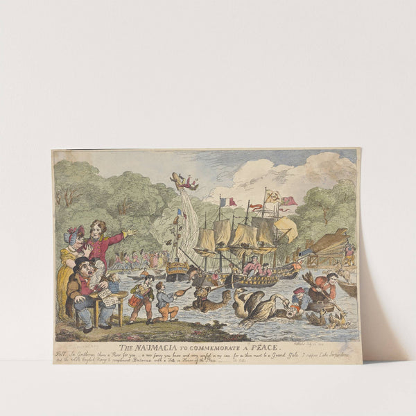 The Naumacia to commemorate a peace (1814) by Thomas Rowlandson
