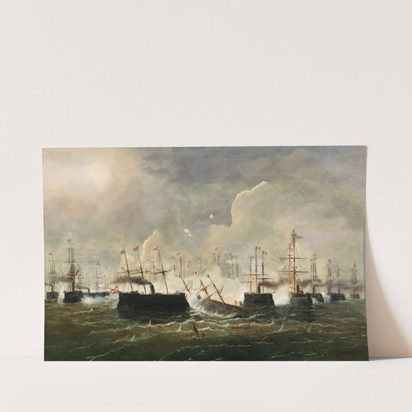 The Naval Battle of Lissa by Josef Carl Berthold Püttner