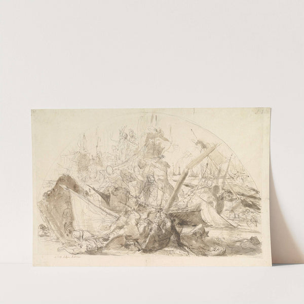 The Naval Battle of Meloria by Giovanni David