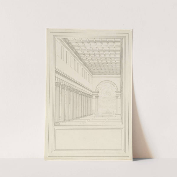 The Nave and Apse,without a Transept,of a Cathedral for Berlin by Karl Friedrich Schinkel