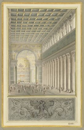 The Nave,Apse,and Crossing of a Cathedral for Berlin