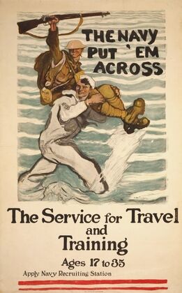 The Navy put ’em across The service for travel and training, ages 17 to 35