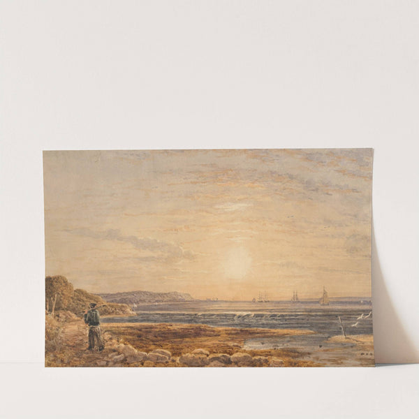 The Needles from Alum Bay, Isle of Wight, at Sunset by George Barret Jr.