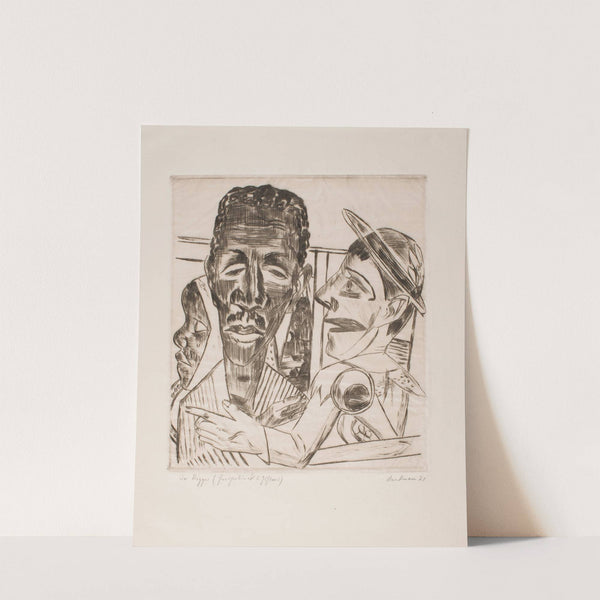 The Negro, plate 6 from the portfolio ‘Annual Fair’ (1921) by Max Beckmann