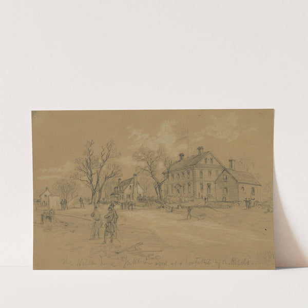 The Nelson House Yorktown used as a hospital by the rebels by Alfred Rudolph Waud