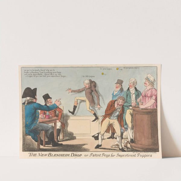 The New Blenheim Drop or Patent Pegs for Impertinent Puppies by Charles Ansell