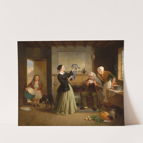 The New Bonnet (1858) by Francis William Edmonds