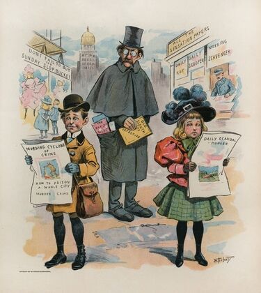 The ‘new journalism’ beats him (1897)